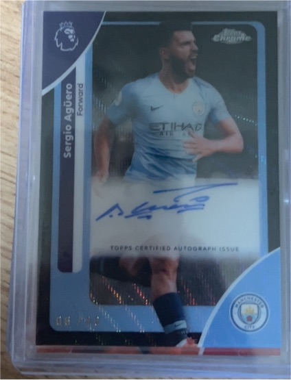 2026 Topps Chrome Premier League #CA-SA Sergio Aguero — front