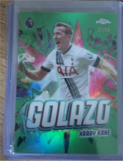 2025 Topps Chrome Premier League Golazo #GZ-16 Harry Kane — front