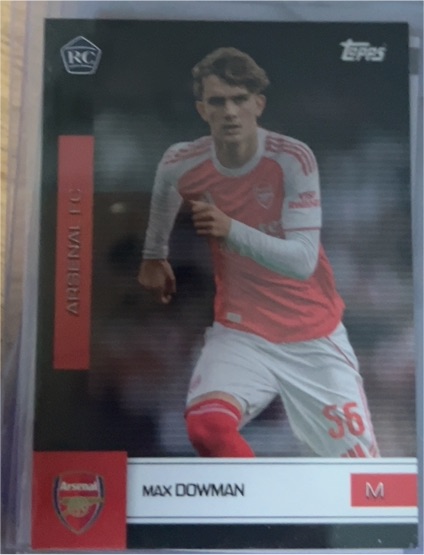 2025-26 Topps Arsenal Team Set #7 Max Dowman Rookie RC — front