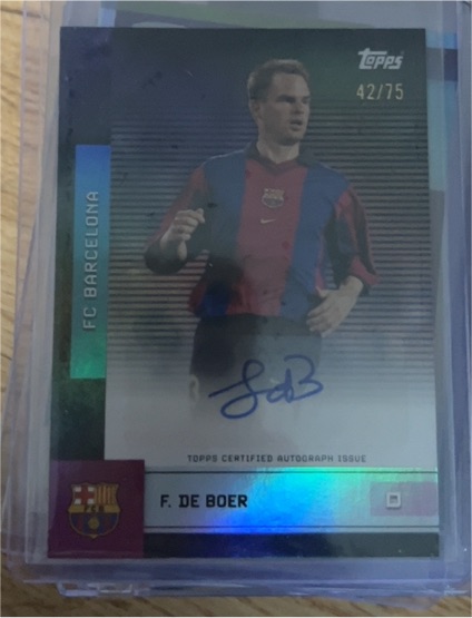 2025 Topps FC Barcelona #42/75 Frank de Boer — front