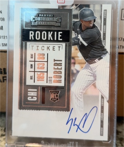 2020 Panini Contenders #119 Luis Robert Rookie Ticket — front