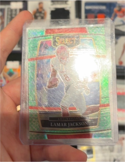 2022 Panini Select Draft Picks #44 Lamar Jackson Silver Prizm — front