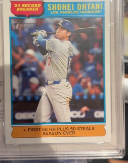 2024 Topps Heritage #1 Shohei Ohtani Record Breaker — front