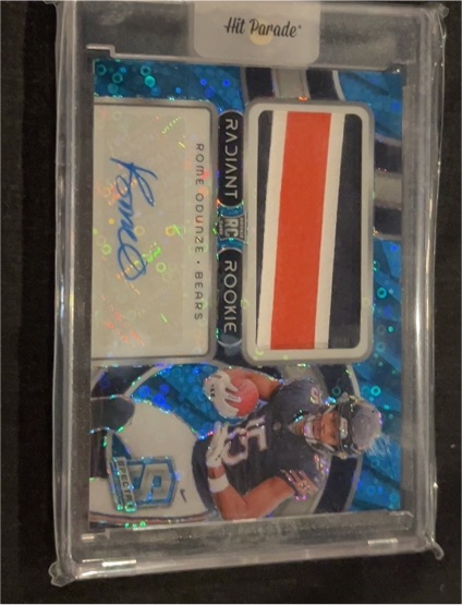 2024 Panini Spectra Radiant Rookie Patch Auto #RPA Rome Odunze — front