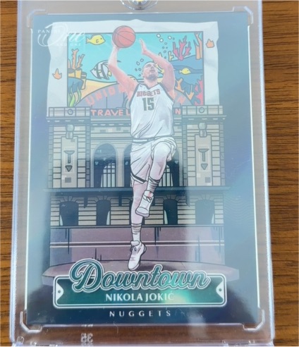 2023 Panini One and One Downtown #9 Nikola Jokic — front