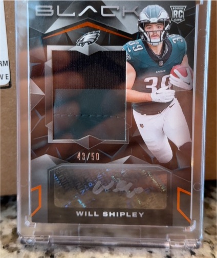2024 Panini Black #RSM-27 Will Shipley — front