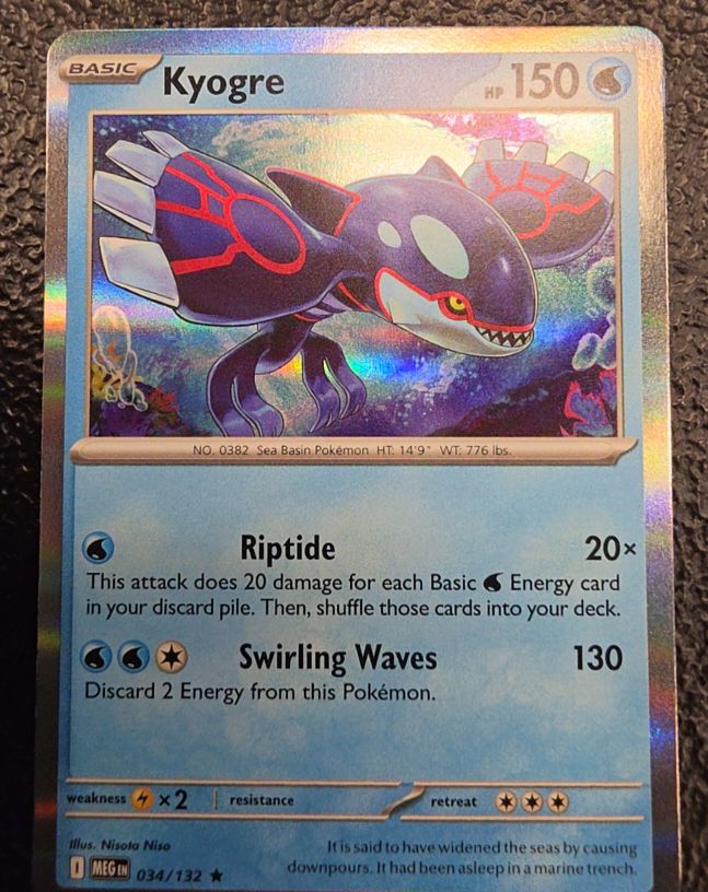 2014 Pokémon ME01: Mega Evolution #034 Kyogre — front