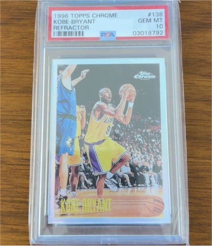 1996 Topps Chrome #138 Kobe Bryant — front