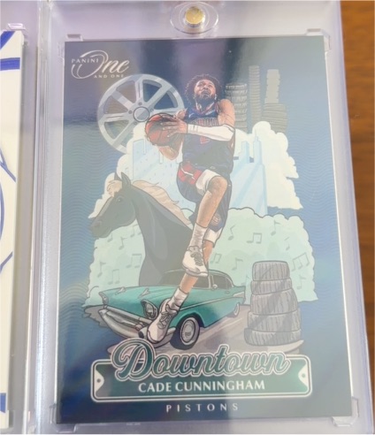 2021-22 Panini One and One Downtown #16 Cade Cunningham — front