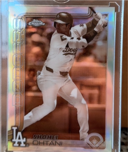 2025 Topps Chrome #1 Shohei Ohtani Sepia Refractor — front