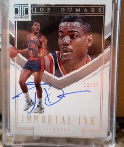 2023-24 Panini Immaculate Ink #II-JOE Joe Dumars — front