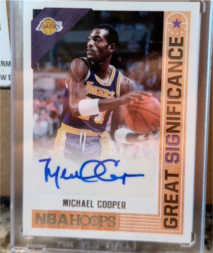2017-18 Panini NBA Hoops Great Significance #GS-MCP Michael Cooper — front