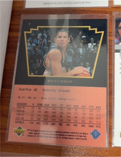 1993 Upper Deck #7 Miles Simon — front