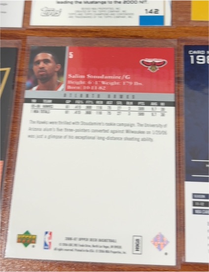 1996 Upper Deck #142 Salim Stoudamire — front