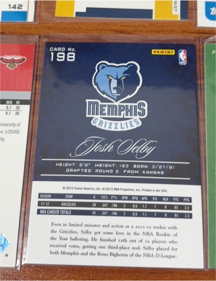 2012 Panini #198 Josh Selby — front