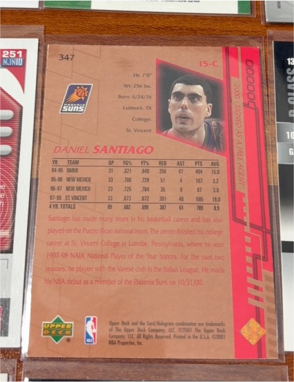 2000 Upper Deck #15-C Daniel Santiago — front