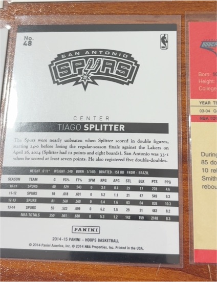2014-15 Panini Hoops #48 Tiago Splitter — front
