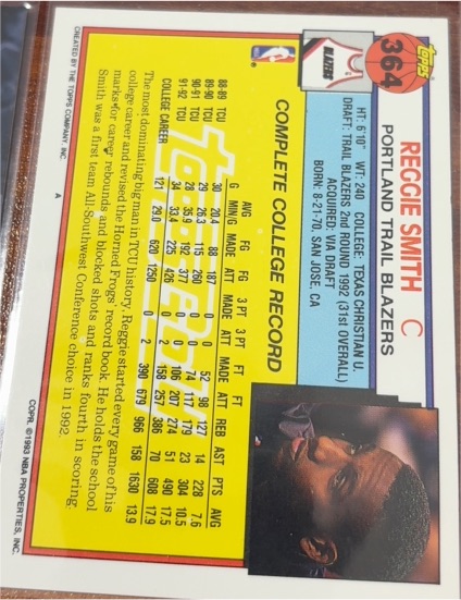 1992-93 Topps #364 Reggie Smith — front