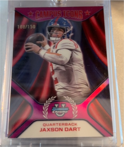 2024 Bowman Chrome University #CI-3 Jaxson Dart Campus Icons — front