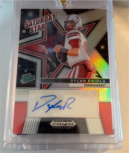 2025 Panini Prizm Draft Picks #SSS-DRA Dylan Raiola Saturday Star Auto — front