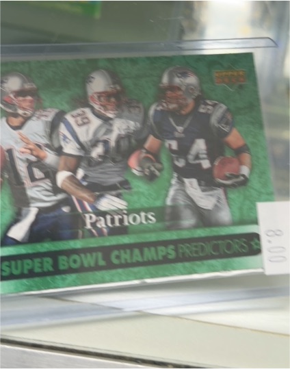 2007 Upper Deck Super Bowl Champs Predictors #SBP-19 Tom Brady / Tedy Bruschi / Laurence Maroney — front
