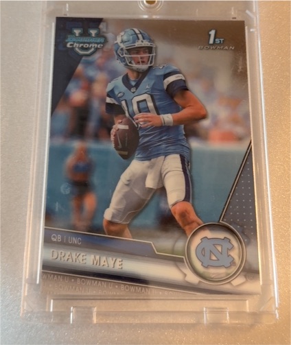 2023 Bowman University Chrome #200 Drake Maye — front