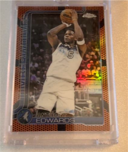 2025 Topps Chrome #151 Anthony Edwards — front