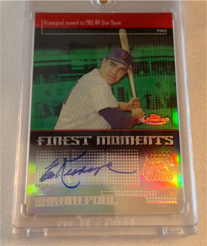 2004 Topps Finest Moments #FMA-EK Ed Kranepool — front