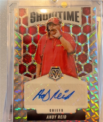 2025 Panini Mosaic Showtime #SOS-ARE Andy Reid — front