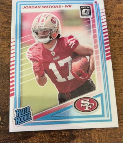 2025 Donruss Optic #289 Jordan Watkins Rated Rookie — front