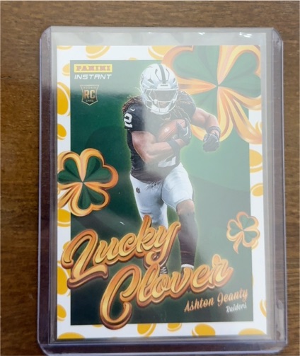 2025 Panini Instant #12 Ashton Jeanty Lucky Clover — front