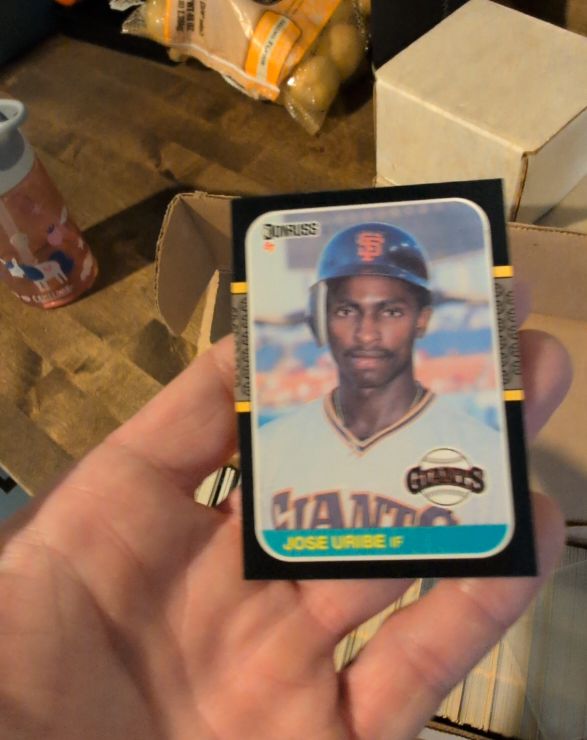 1987 Donruss #436 Jose Uribe — front