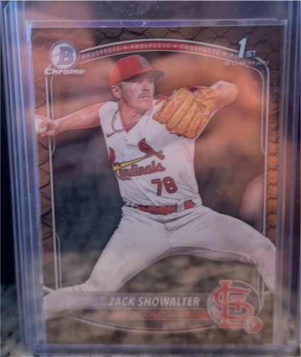 2025 Bowman Chrome Prospects #BCP-74 Zack Showalter — front