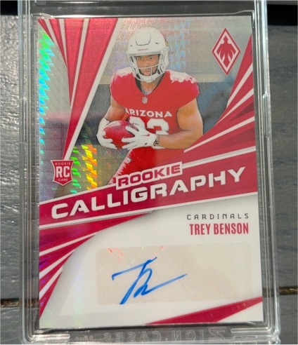 2024 Panini Phoenix #RC-TBN Trey Benson Rookie Calligraphy — front