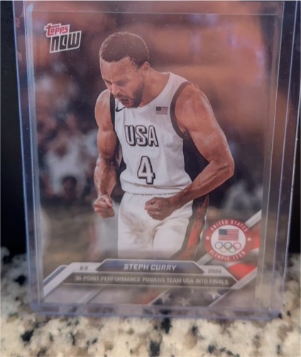 2024 Topps Now Olympics #22 Stephen Curry — front