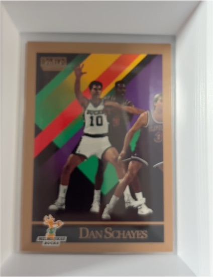 1990-91 Skybox #395 Dan Schayes Milwaukee Bucks — front