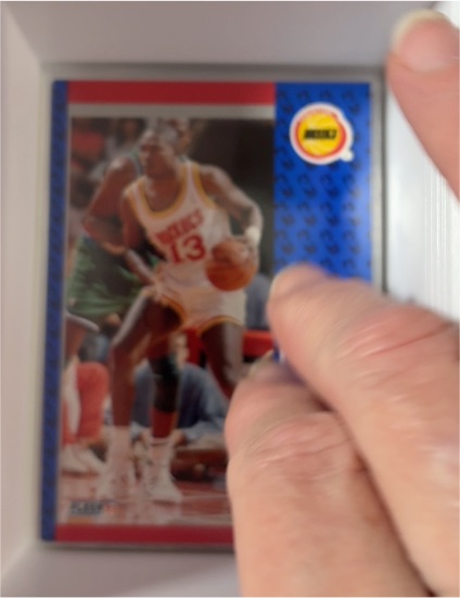 1991 Fleer #13 Hakeem Olajuwon — front