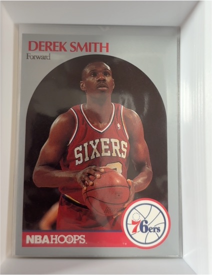 1990 Hoops #231 Derek Smith — front