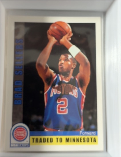1992-93 Hoops #384 Brad Sellers — front