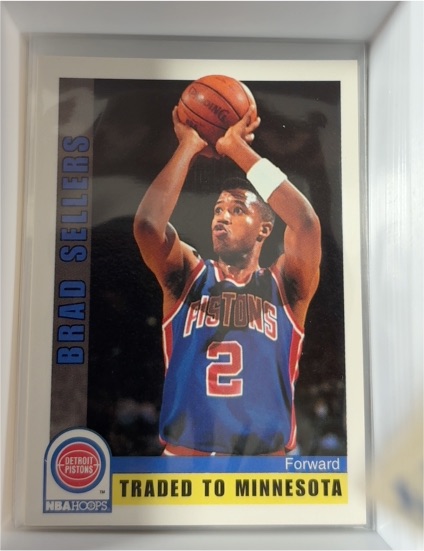 1992-93 Hoops #384 Brad Sellers — front