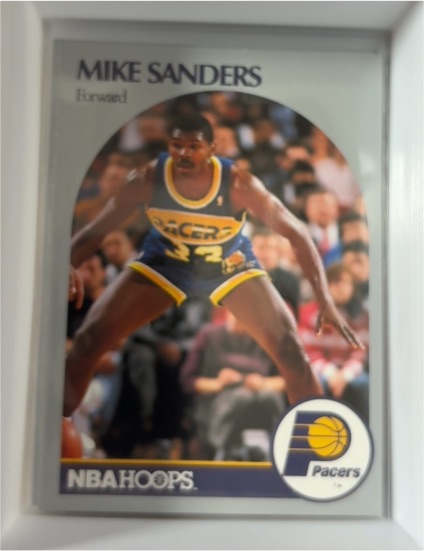 1990-91 NBA Hoops #137 Mike Sanders — front