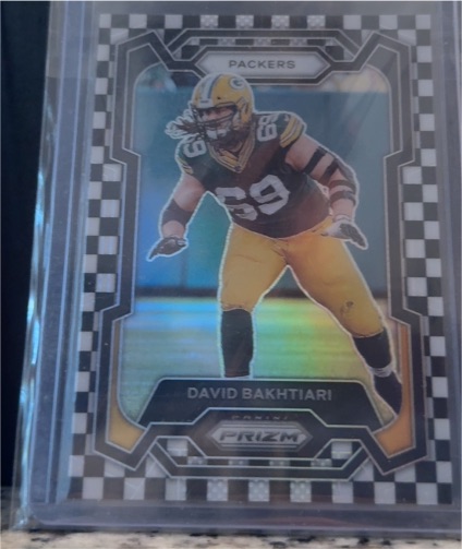 2023 Panini Prizm #108 David Bakhtiari Black and White Checkerboard — front