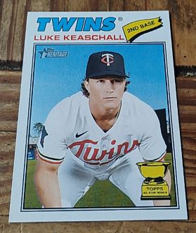 2026 Topps Heritage #116 Luke Keaschall — front