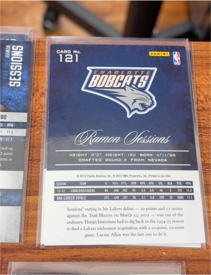 2012 Panini #121 Ramon Sessions — front