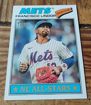 2026 Topps Heritage #146 Francisco Lindor NL All-Stars — front