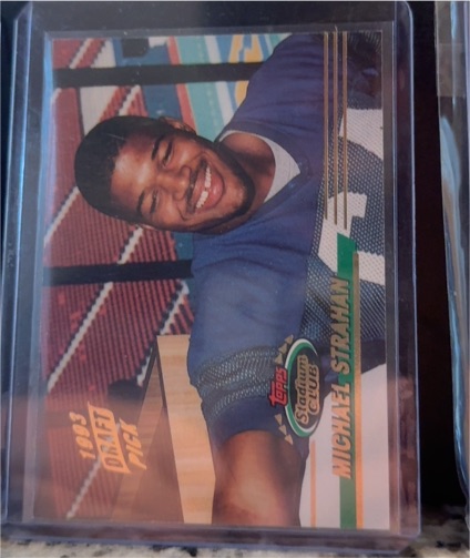 1993 Topps Stadium Club #384 Michael Strahan — front