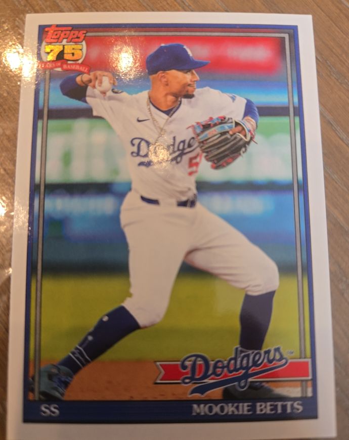 2026 Topps Series 1 #T91-21 Mookie Betts — front