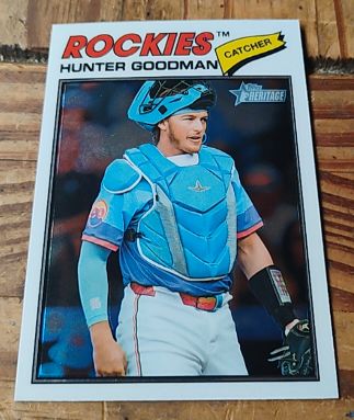 2026 Topps Heritage #346 Hunter Goodman — front