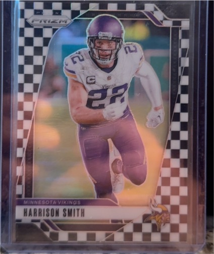 2024 Panini Prizm #190 Harrison Smith Black & White Checker Prizm — front