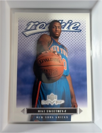 2003-04 Upper Deck MVP #209 Mike Sweetney Rookie Card — front
